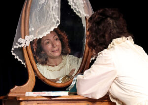 Actor Miranda Jonté in "(re)Dressing Miss Havisham" by playwright John Minigan, images by Bob Tucker/Focal Point Studios
