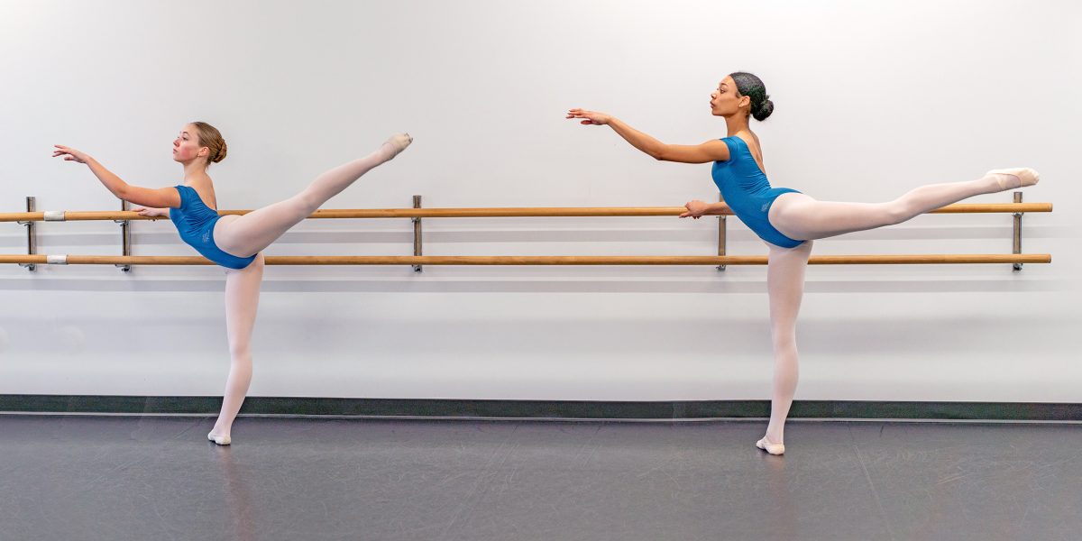 SSBT students in Ballet Class, image by Abbey Knoll Photography