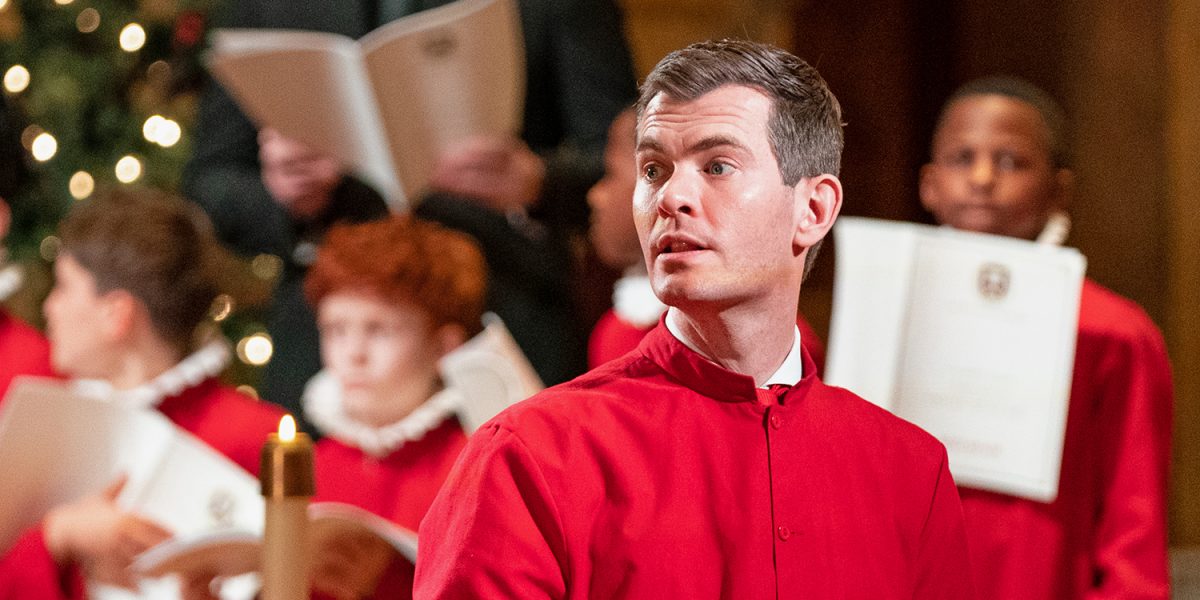 SPCS Director of Music and Choirmaster James Kennerley, image by Julia Monaco Photography