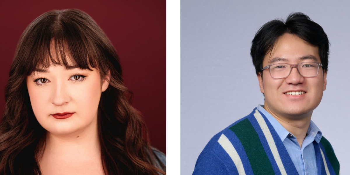Playwrights Rachel Beth Greene and Yide Cai