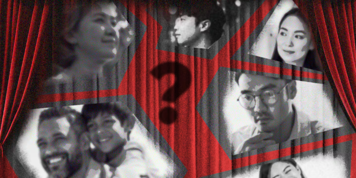 The lives and experiences of Asian-Americans are noticeably absent from stages this season.Images Adobe, Illustration Ally Rzesa/Globe Staff