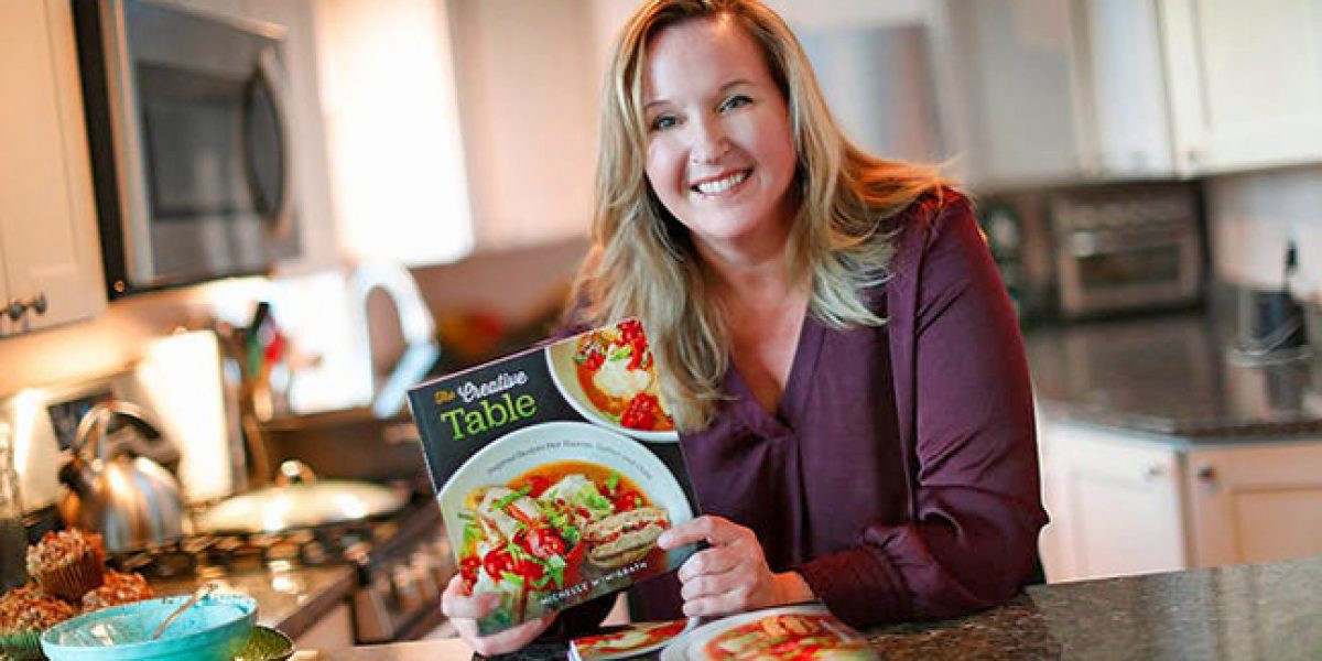 Recipe author Michelle McGrath is the author of bestselling cookbook, The Creative Table, image by Greg Derr for The Patriot Ledger